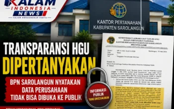 Transparansi HGU Dipertanyakan, BPN Sarolangun Nyatakan Data Perusahaan Tidak Bisa Dibuka ke Publik