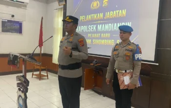 Kapolres Sarolangun Pimpin Sertijab dan Pelantikan Kapolsek Mandiangin