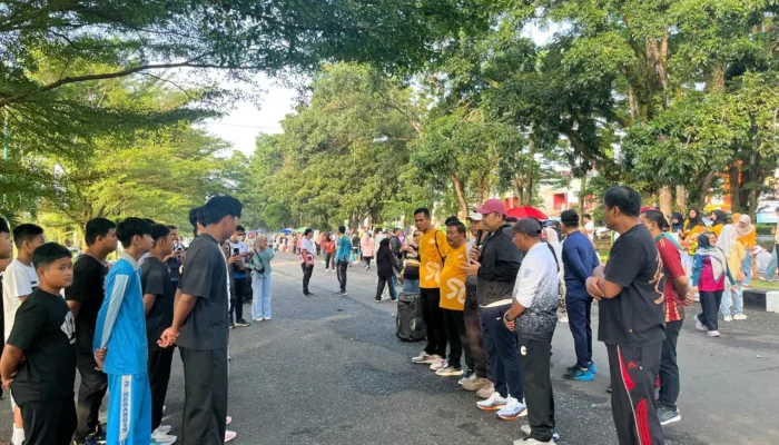Wakili Jambi ke Minangkabau Cup, Bupati M. Syukur Lepas Kontingen Basket Merangin