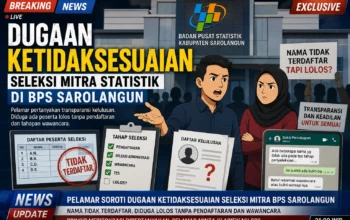 Dugaan Ketidaksesuaian Seleksi Mitra BPS Sarolangun, Pelamar Pertanyakan Transparansi Kelulusan