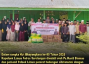 Polsek Limun Salurkan Bantuan Sosial ke Pondok Pesantren dalam Rangka HUT Bhayangkara ke-80