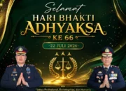 Kapolres Sarolangun Sampaikan Ucapan Selamat Hari Bhakti Adhyaksa ke-66, Wujudkan Sinergi Penegakan Hukum yang Profesional