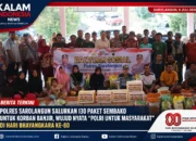 Polres Sarolangun Salurkan 130 Paket Sembako untuk Korban Banjir, Wujud Nyata “Polri untuk Masyarakat” pada Hari Bhayangkara ke-80