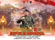 Komandan Resimen IV Pasukan Pelopor Sampaikan Ucapan Dirgahayu ke-81 Republik Indonesia