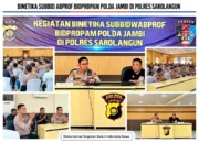 ‎Bidpropam Polda Jambi Beri Pembinaan Etika Profesi kepada Personel Polres Sarolangun