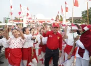 Gebyar Mahardika, 10.000 Bendera Merah Putih Semarakkan Jembatan Gentala Arasy