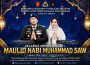 Komandan Resimen IV Pasukan Pelopor Bersama Staf, Bhayangkari dan Jajaran Peringati Maulid Nabi Muhammad SAW 1448 Hijriah