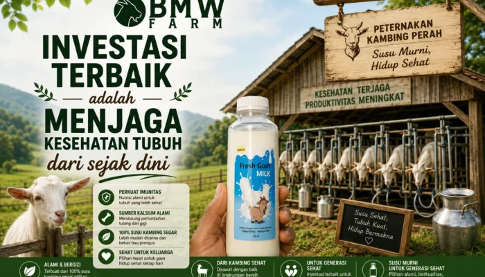 BMW Farm Hadirkan Susu Kambing Segar, Pilihan Bernutrisi untuk Keluarga Sehat