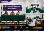 Sipropam Polres Sarolangun Gelar Sidang Disiplin Anggota, Tegaskan Komitmen Penegakan Integritas di Internal Polri