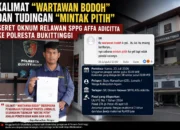 Kalimat “Wartawan Bodoh” dan Tudingan “Mintak Pitih” Seret Oknum Relawan SPPG Affa Adicitta ke Polresta Bukittinggi