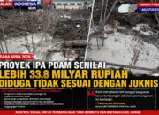 Proyek IPA PDAM Senilai Rp33,8 Miliar di Sungai Penuh Diduga Tak Sesuai Juknis, LSM Tamperak Minta Tim Penguji Turun ke Lapangan