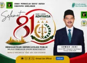 Ketua DPRD Sarolangun Ahmad Jani Sampaikan Ucapan Harlah Kejaksaan RI ke-81