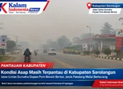 Asap Masih Terpantau di Jalinsum Sarolangun, Pengendara Keluhkan Jarak Pandang