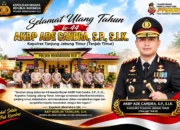 Polsek Mendahara Ulu Sampaikan Ucapan Selamat HUT ke-44 Kapolres Tanjab Timur