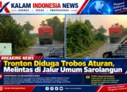 Tronton Diduga Terobos Aturan, Melintas di Jalur Umum Sarolangun