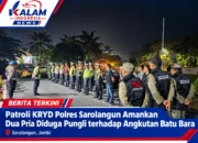 Patroli KRYD Polres Sarolangun Amankan Dua Pria Diduga Pungli Angkutan Batu Bara