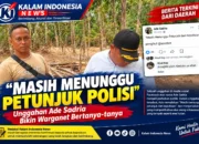 ‎Bikin Penasaran, Ade Sadria Tulis “Masih Menunggu Petunjuk dari Kepolisian”