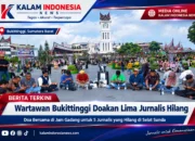 Wartawan Bukit Tinggi Doakan Lima Jurnalis Hilang