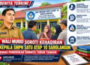 ‎Wali Murid Soroti Kehadiran Kepala SMPN Satu Atap 10 Sarolangun, Dinas Pendidikan Diminta Turun Tangan