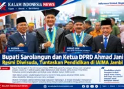 Bupati Sarolangun dan Ketua DPRD Ahmad Jani Resmi Diwisuda, Tuntaskan Pendidikan di IAIMA Jambi