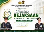 Kapolres Sarolangun Ucapkan Dirgahayu Kejaksaan RI ke-81