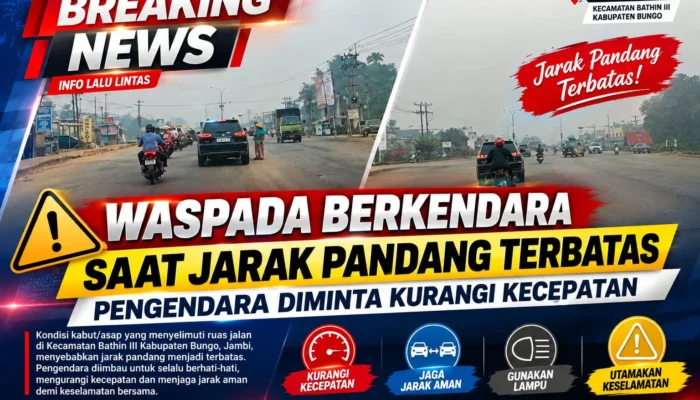 ‎Waspada Berkendara Saat Jarak Pandang Terbatas, Pengendara Diminta Kurangi Kecepatan