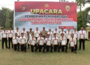 ‎Kapolres Merangin Beri Penghargaan kepada 21 Personel atas Pengungkapan Kasus Pembunuhan  ‎