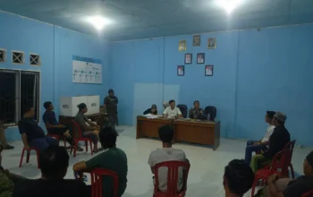 Simulasi Pemungutan dan Penghitungan Surat Suara Pilkades Kasang Melintang, Panitia Tekankan Kepatuhan Aturan