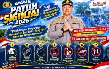 Operasi Patuh Siginjai 2026, Polres Sarolangun Ajak Masyarakat Tertib Berlalu Lintas