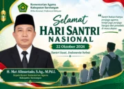 ‎Hari Santri Nasional 2026, Kemenag Sarolangun Ajak Santri Terus Berprestasi dan Mengabdi untuk Negeri